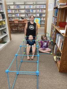 STEM Challenge @ OAK. Holley  Henry Chandler with April Reisinger